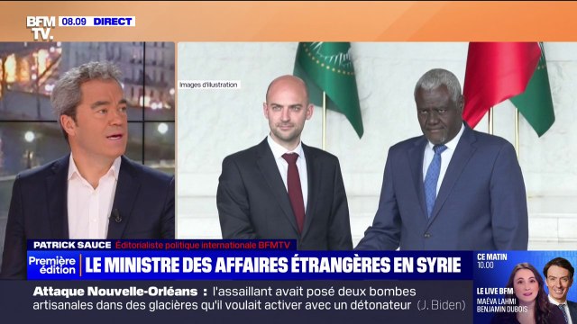 Syrie: le ministre des Affaires étrangères, Jean-Noël Barrot, est arrivé à Damas