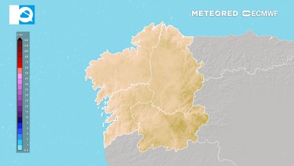 Precipitación acumulada prevista para las próximas horas por el modelo europeo