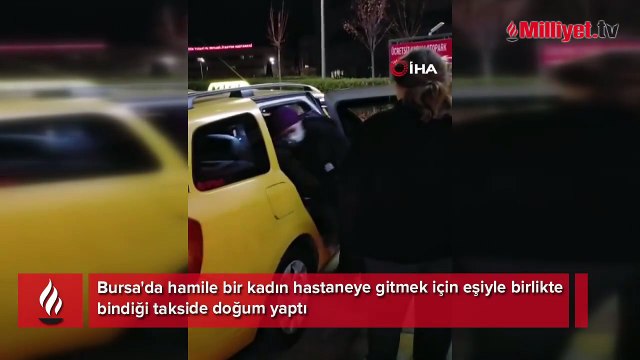 Hamile kadın hastaneye yetişemedi, takside doğum yaptı