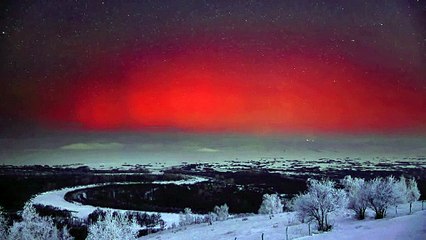 Aurora Boreal na Mongólia