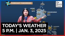 Today's Weather, 5 P.M. | Jan. 3, 2025