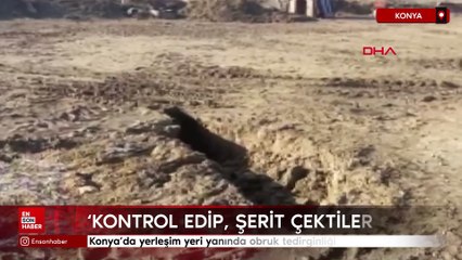 Konya'da yerleşim yeri yanında obruk tedirginliği