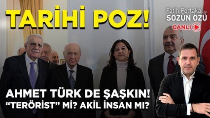 TARİHİ POZ! AHMET TÜRK DE ŞAŞKIN “TERÖRİST” Mİ? AKİL İNSAN MI?