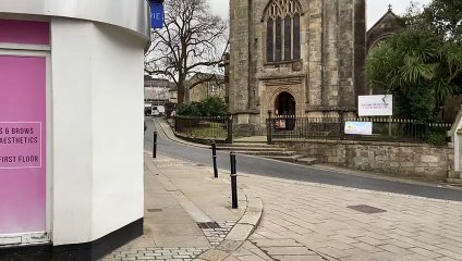 Piazza due to be created at Holy Trinity Church in St Austell, Cornwall.