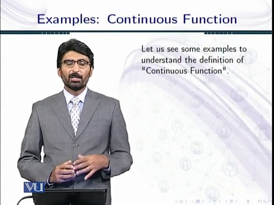 Lecture 64  Example:Continuous Function in Topology in Urdu