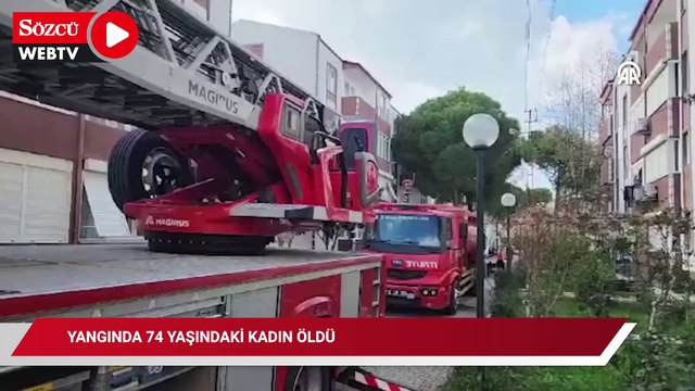 Edremit'te bir evde çıkan yangında 74 yaşındaki kadın öldü
