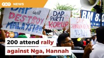 200 from opposition, NGOs attend rally against DAP ministers