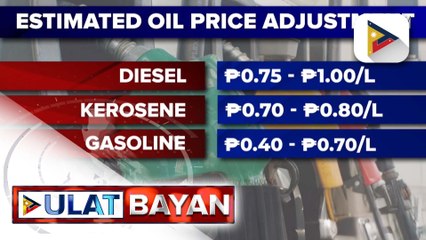 Presyo ng produktong petrolyo, inaasahang tataas sa susunod na linggo
