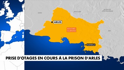 Cinq membres du personnel de la prison d'Arles pris en otage par un détenu