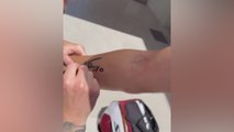 Messi dodges the needle: pro padel player turns signature from No. 10 into lasting tattoo!