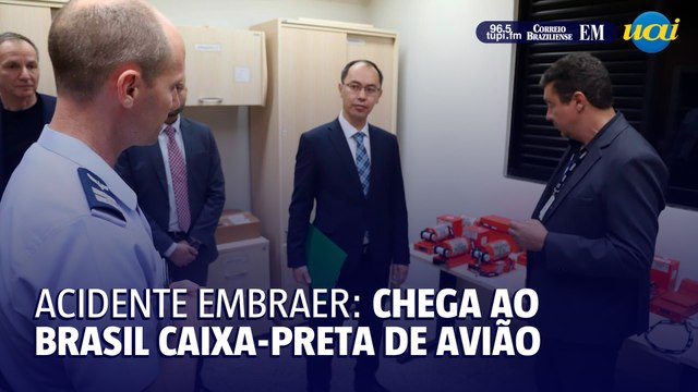 Caixa preta de avião Embraer que caiu no Cazaquistão chega ao Brasil