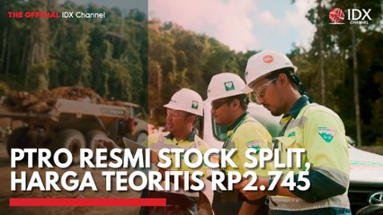 PTRO Resmi Stock Split, Harga Teoritis Rp2.745