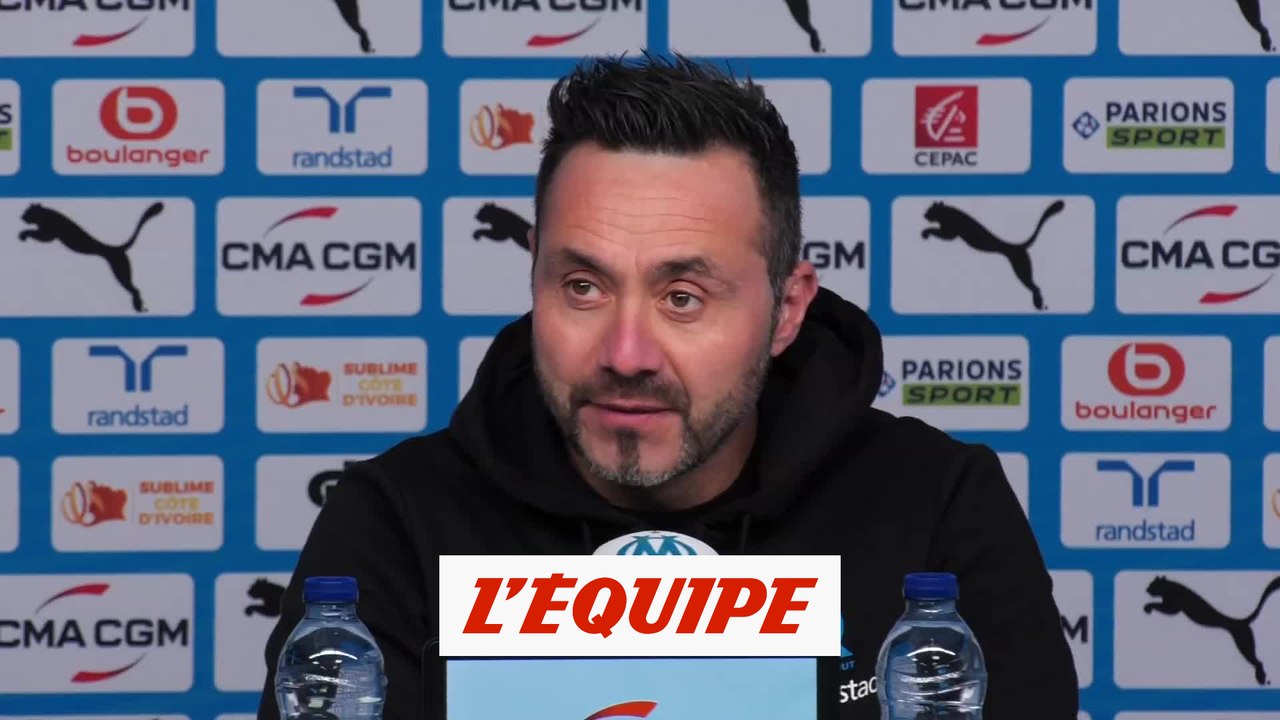 De Zerbi : «Je suis bien à Marseille» - Foot - L1 - OM