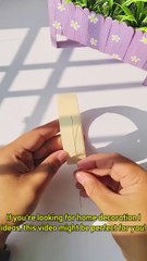 DIY Beautiful Flower Decoration from Tape