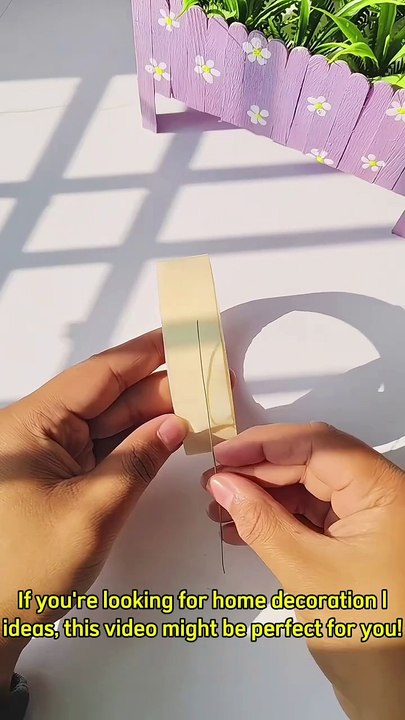 DIY Beautiful Flower Decoration from Tape