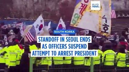 Standoff in Seoul ends after security forces suspend attempt to arrest impeached President Yoon