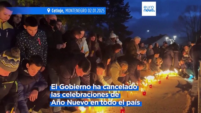 Miles de personas asisten en Montenegro a una vigilia por las víctimas del tiroteo de Cetinje