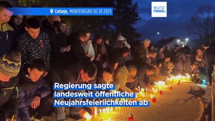 Mahnwache für die Opfer des Amoklaufs von Cetinje