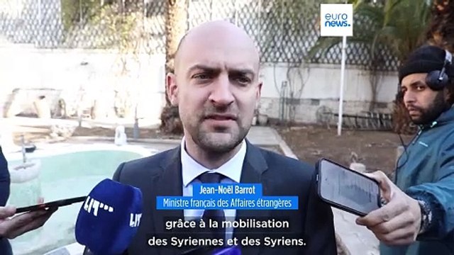 Les ministres allemand et français des Affaires étrangères en visite en Syrie