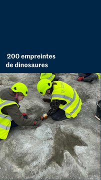 Vidéo. Des images révèlent le plus grand site d’empreintes de dinosaures du Royaume-Uni