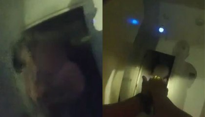 Shocking Moment Man Threatens Police with Circular Saw 🚨