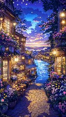 Canal Evening Glow 🌆🌉✨