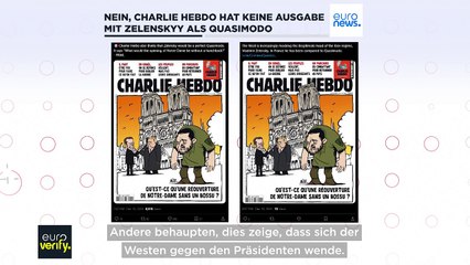 "Fake News": Selenskyj als Quasimodo auf dem Charlie Hebdo-Titelbild