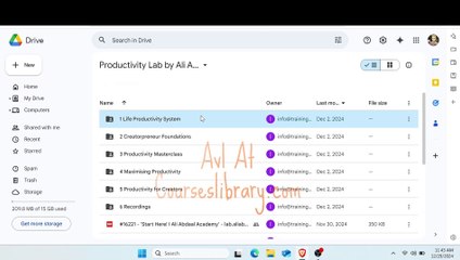 (courseslibrary.com)Ali Abdaal - Productivity Lab