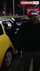 Hastaneye gitmeye çalışan kadın takside doğum yaptı