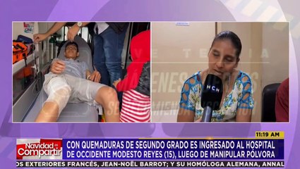 Quinceañero ingresa al hospital de Occidente tras quemarse con "cachiflines"