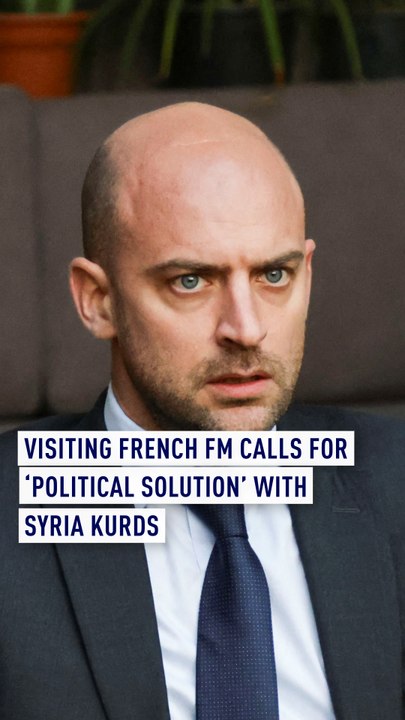 Visiting French FM calls for political solution with Syria’s Kurds