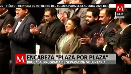 Clara Brugada encabeza programa 'Plaza por plaza', de separación voluntaria