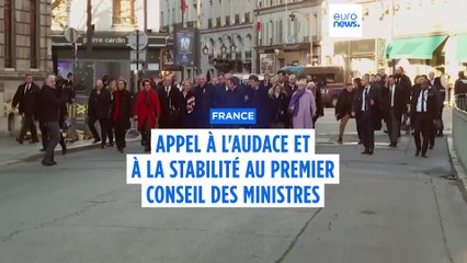 Appel à l'audace et à la stabilité au premier Conseil des ministres du gouvernement Bayrou