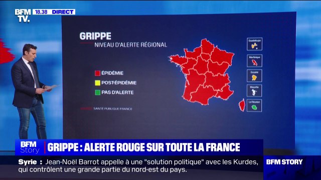 Épidémie de grippe: alerte rouge sur toute la France