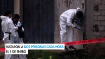 Mataron a dos personas cada hora el 1 de enero
