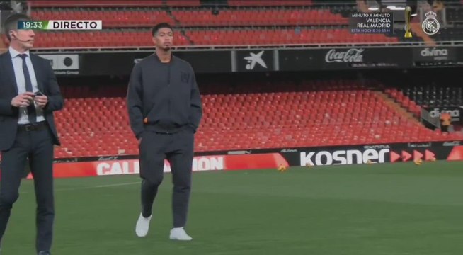 Bellingham hizo su ritual en Mestalla y tuvo esta escena con Soto Grado