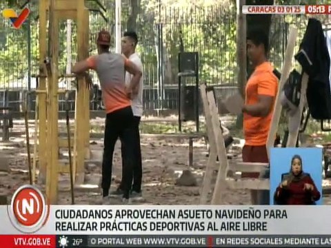 Caraqueños aprovechan días de descanso para realizar actividades deportivas en el Parque Los Caobos