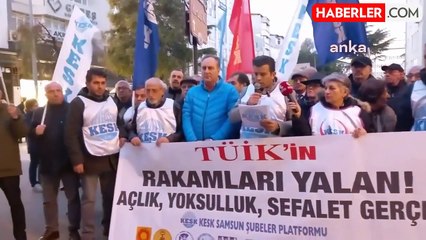 KESK Üyelerinden TÜİK'e Enflasyon Protestosu