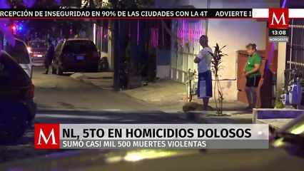 Nuevo León es quinto lugar nacional en el registro de muertes violentas durante 2024
