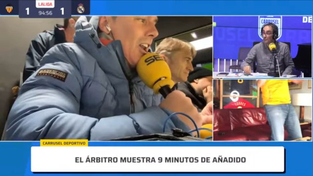 El gol de Bellingham para la remontada del Real Madrid en Valencia | Audio Carrusel Deportivo