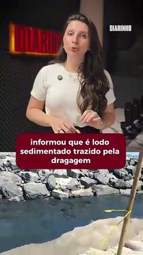 Dragagem jorra água poluída na praia e assusta banhistas