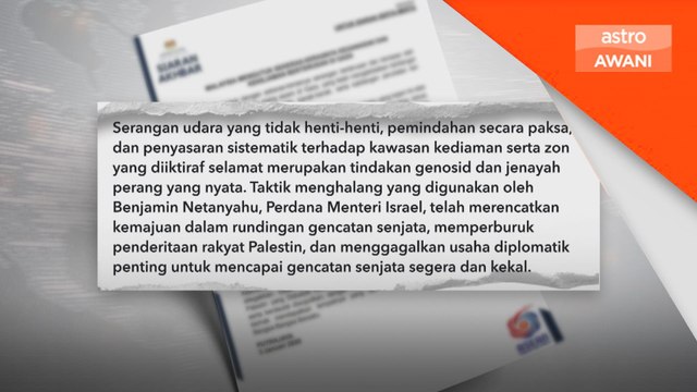 Kekejaman zionis: Malaysia kutuk sekeras-kerasnya keganasan, kekejaman di Gaza