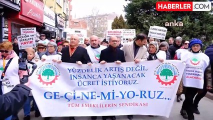 Emekliler Tüik'i Protesto Etti: "Göstermelik Enflasyon Hesapları Tiyatrosuna Kanmayacağız"