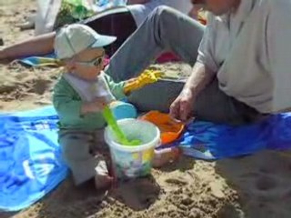 Yohann et le sable