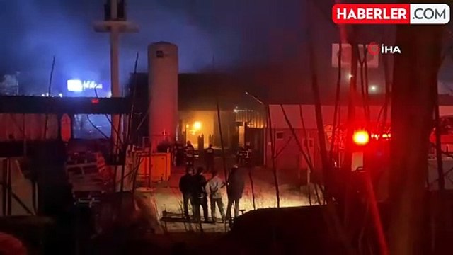 Gaz Dolum Tesisinde Yangın: Tüpler Alev Alev Yandı