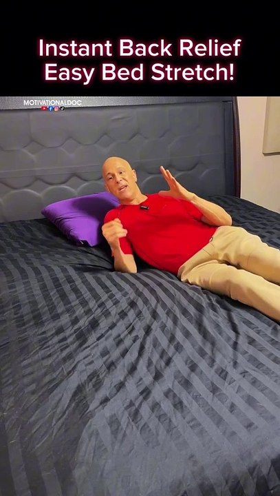 Instant Back Relief…Easy Bed Stretch! Dr. Mandell