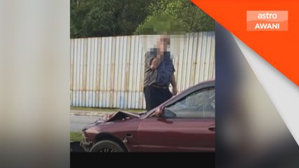 Penunggang motosikal maut dirempuh kereta langgar lampu merah