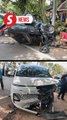 Senior citizen killed in car-MPV collision in Kluang