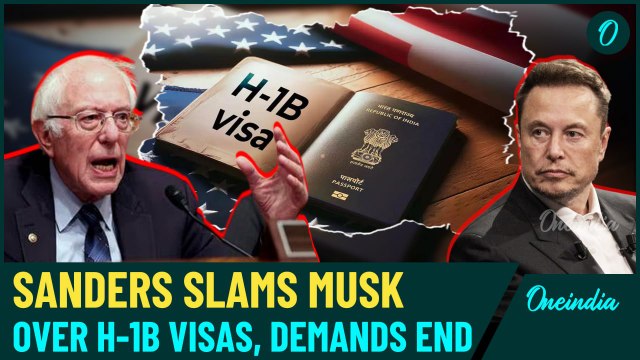 Bernie Sanders criticizes Elon Musk’s defense of H-1B visas, said it harm US workers & billionaires