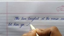 Beginners Handwriting practice - Learn Cursive writing